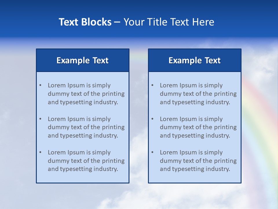 Beautiful Rainbow PowerPoint Template