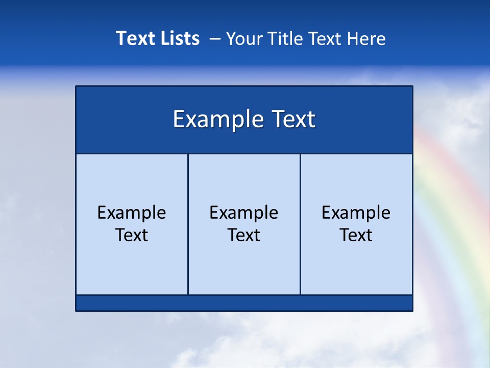 Beautiful Rainbow PowerPoint Template