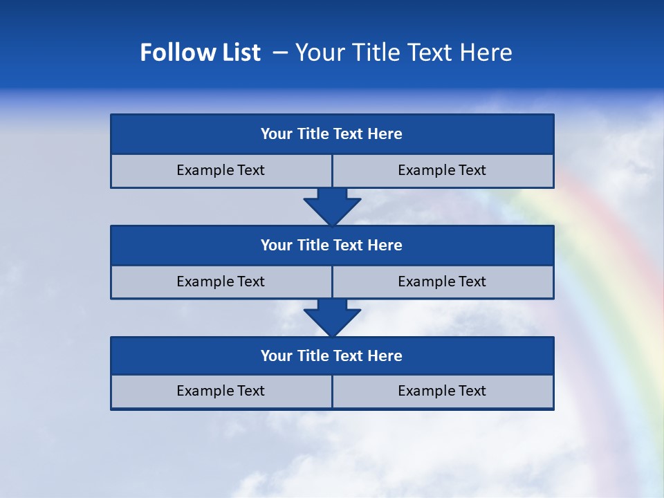 Beautiful Rainbow PowerPoint Template