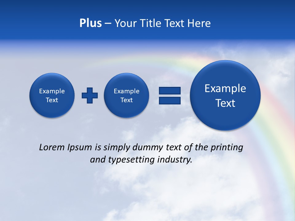 Beautiful Rainbow PowerPoint Template