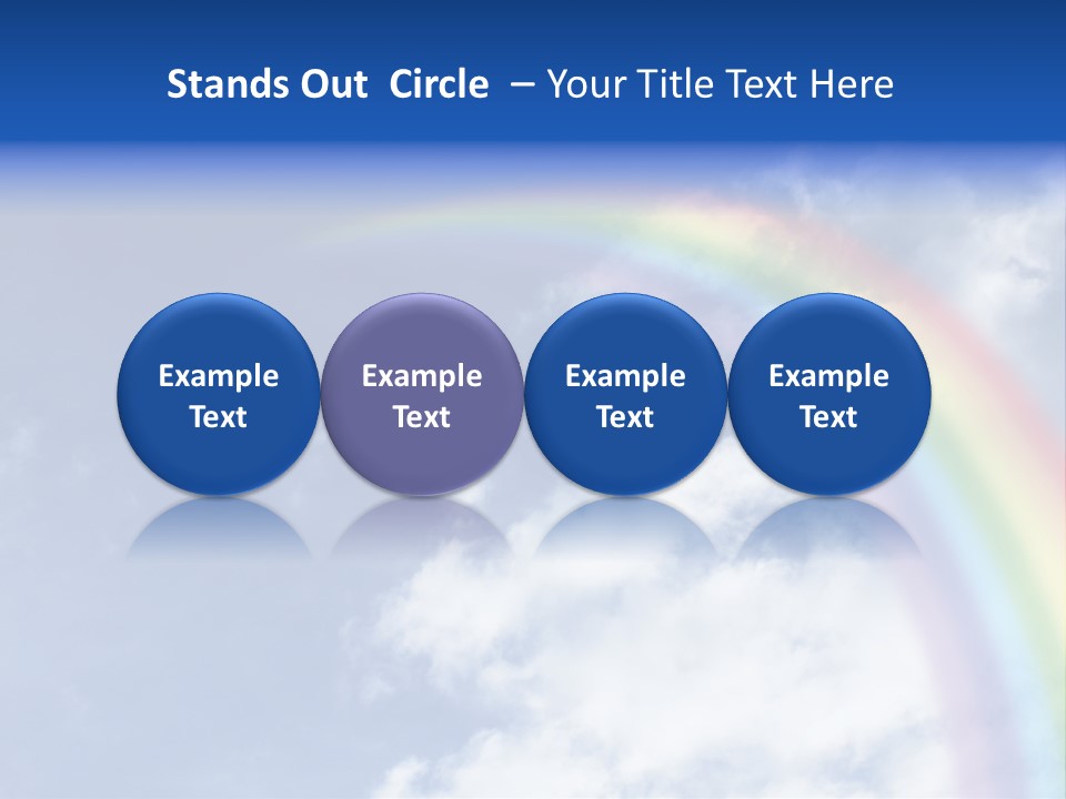 Beautiful Rainbow PowerPoint Template