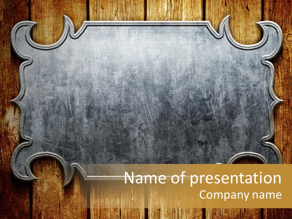 Dirty Blank Board PowerPoint Template