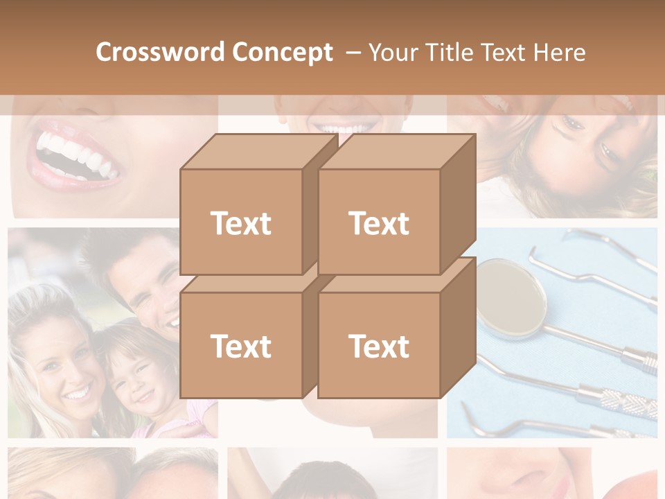 Boy Tooth Elderly PowerPoint Template