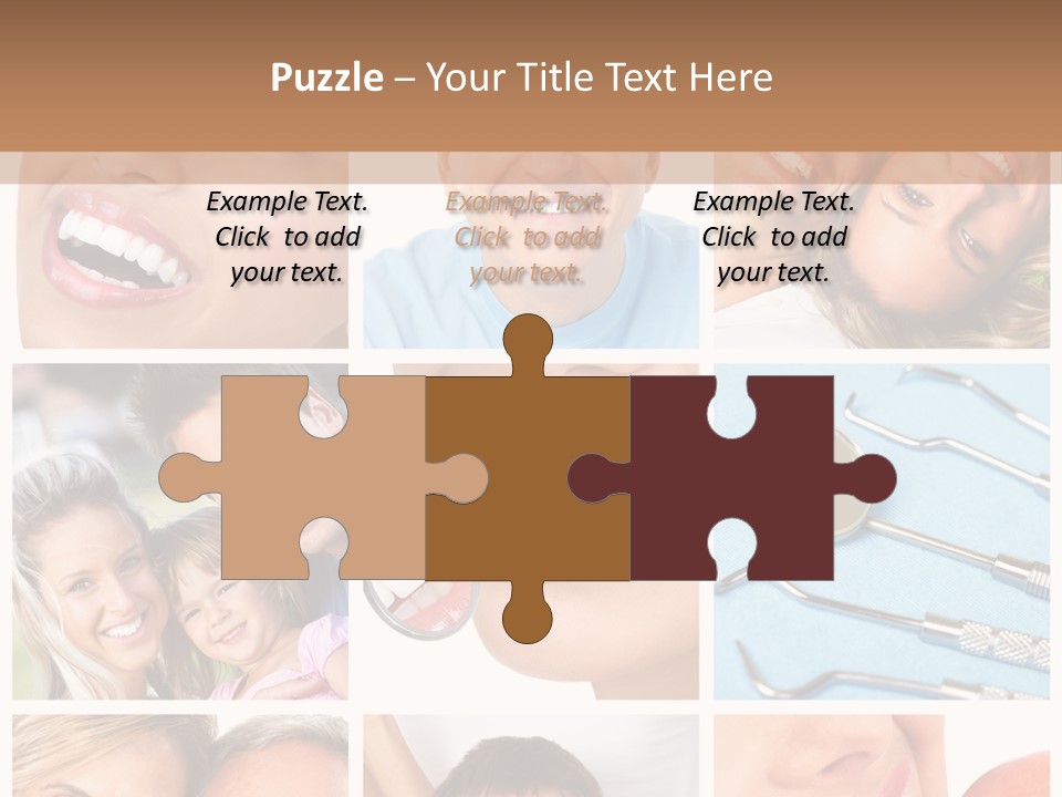 Boy Tooth Elderly PowerPoint Template