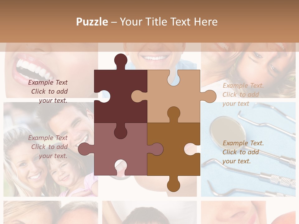 Boy Tooth Elderly PowerPoint Template