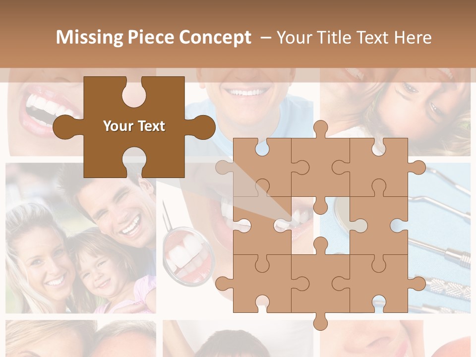 Boy Tooth Elderly PowerPoint Template