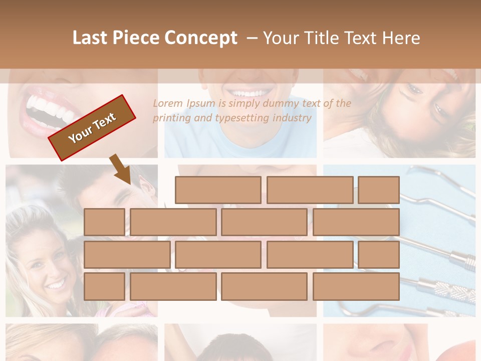 Boy Tooth Elderly PowerPoint Template