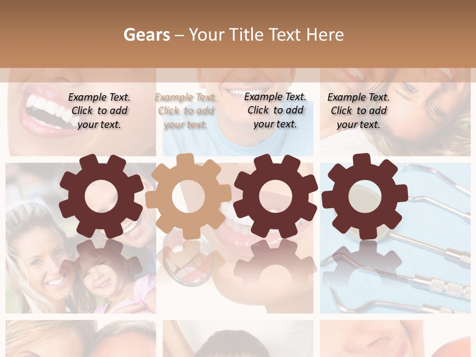 Boy Tooth Elderly PowerPoint Template