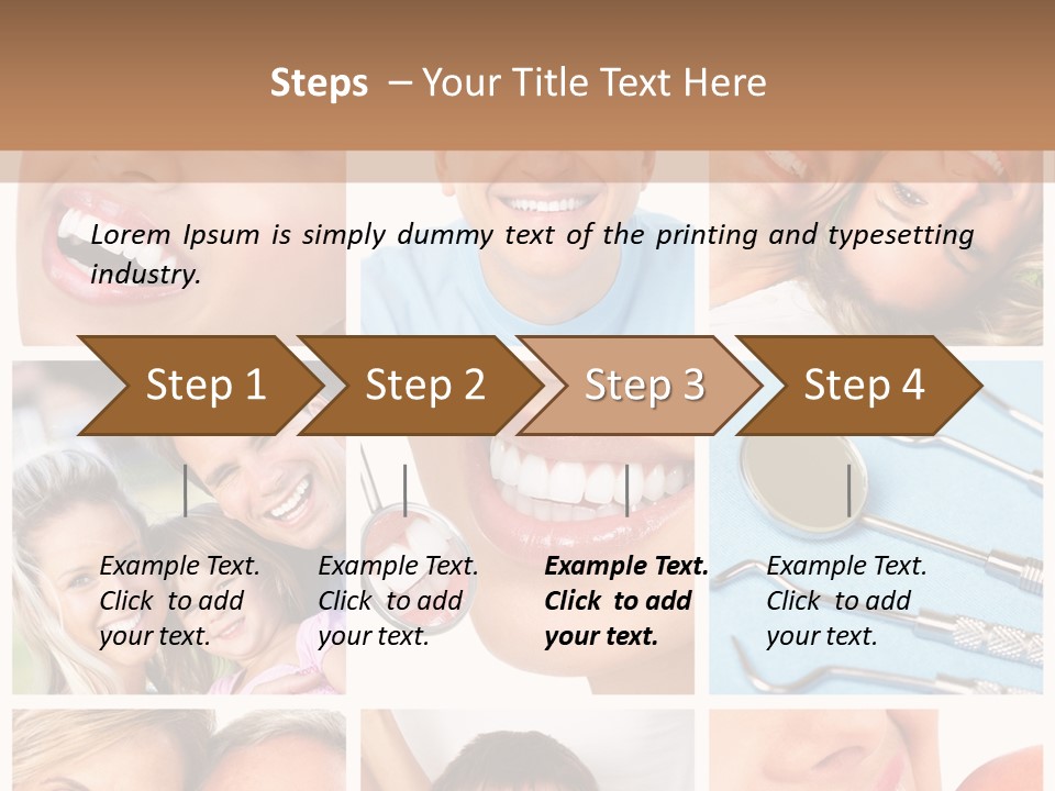 Boy Tooth Elderly PowerPoint Template