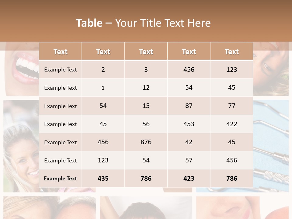 Boy Tooth Elderly PowerPoint Template