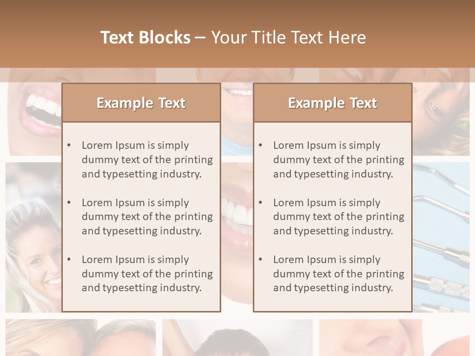 Boy Tooth Elderly PowerPoint Template