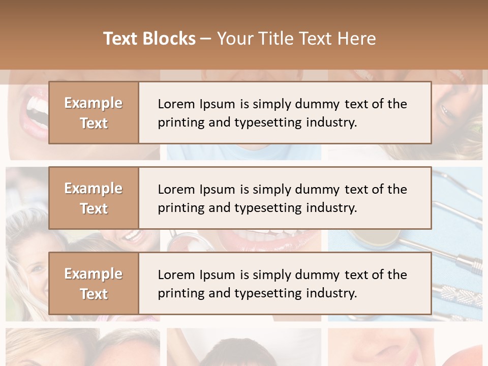 Boy Tooth Elderly PowerPoint Template
