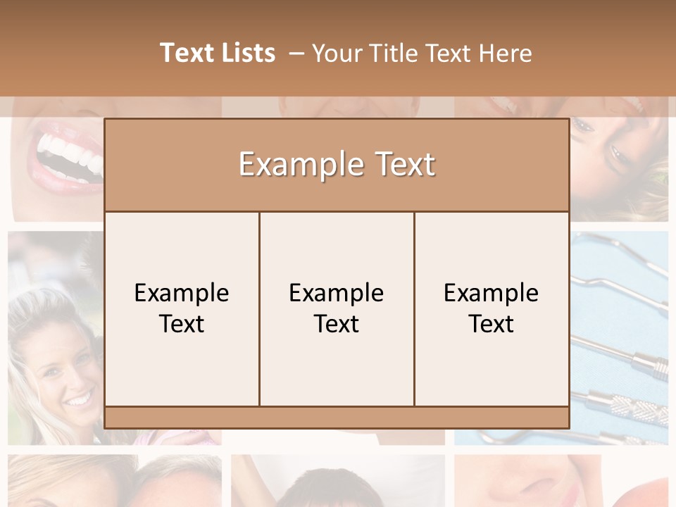 Boy Tooth Elderly PowerPoint Template