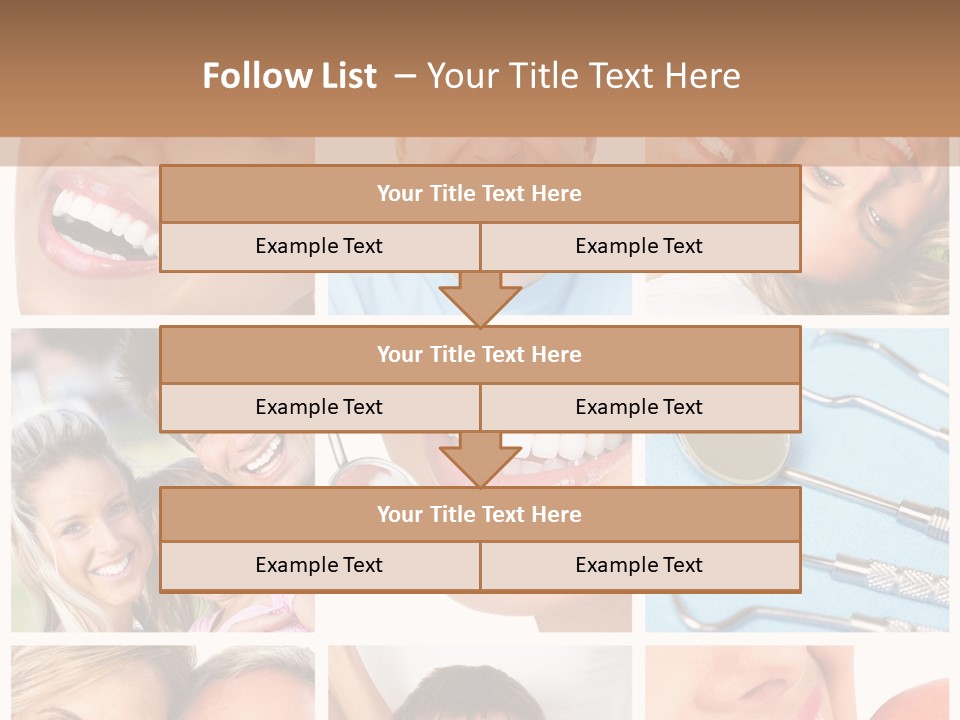 Boy Tooth Elderly PowerPoint Template