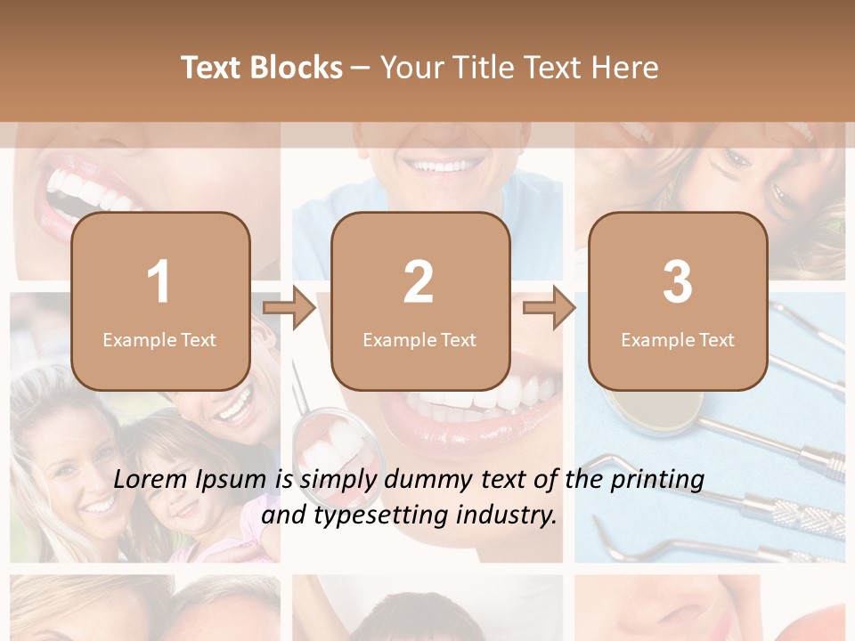 Boy Tooth Elderly PowerPoint Template