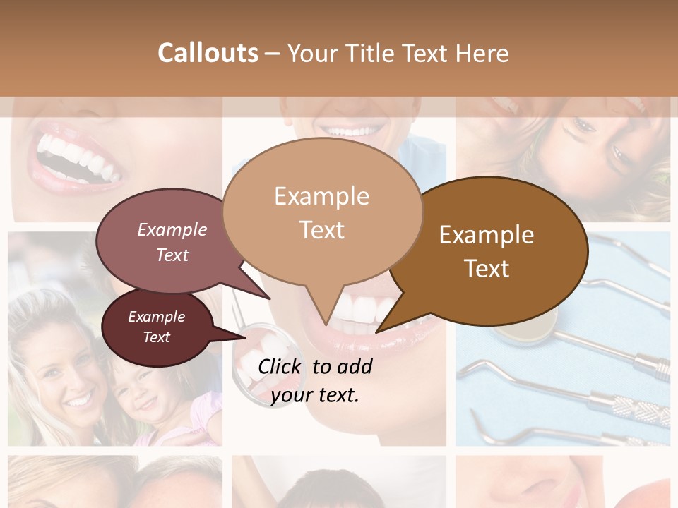 Boy Tooth Elderly PowerPoint Template