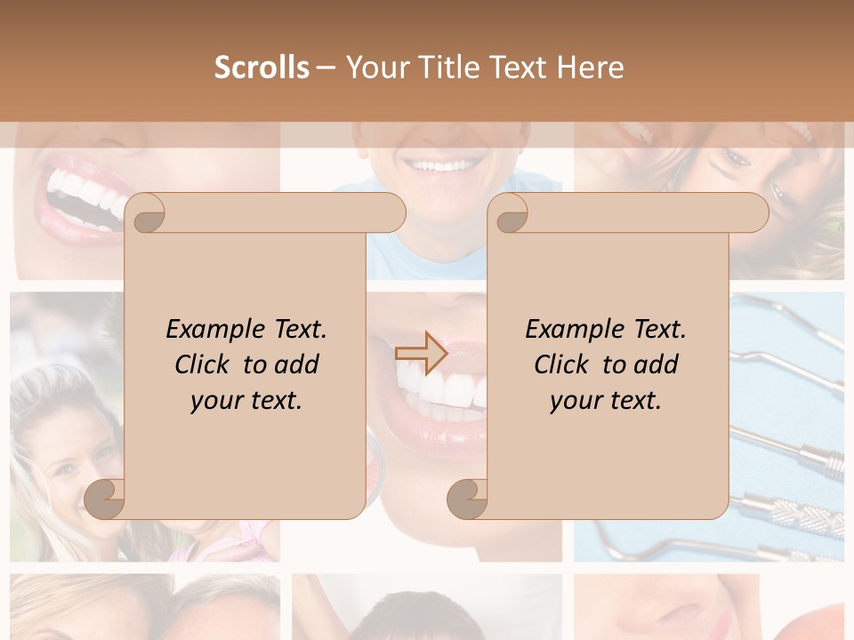 Boy Tooth Elderly PowerPoint Template