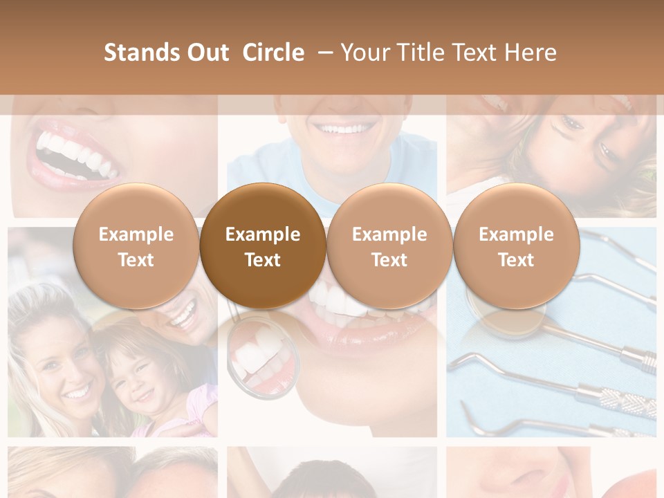 Boy Tooth Elderly PowerPoint Template