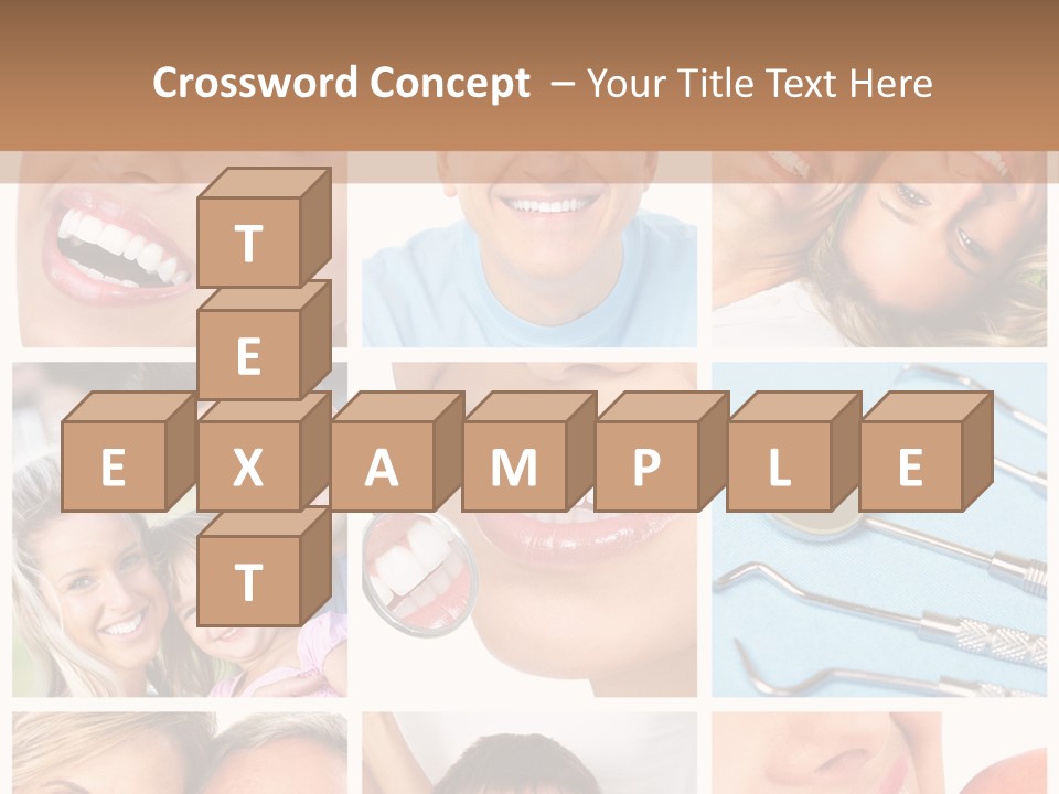Boy Tooth Elderly PowerPoint Template