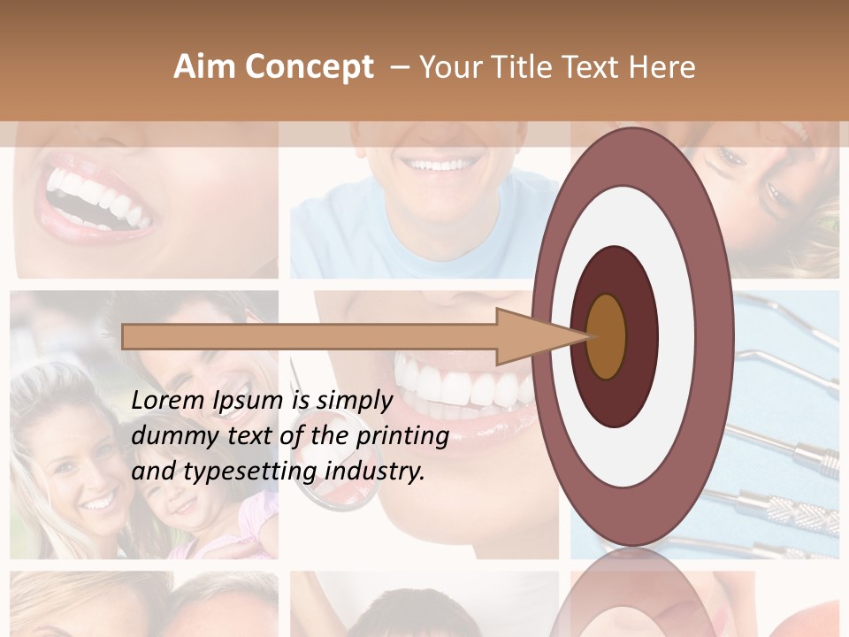 Boy Tooth Elderly PowerPoint Template