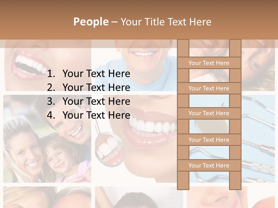 Boy Tooth Elderly PowerPoint Template