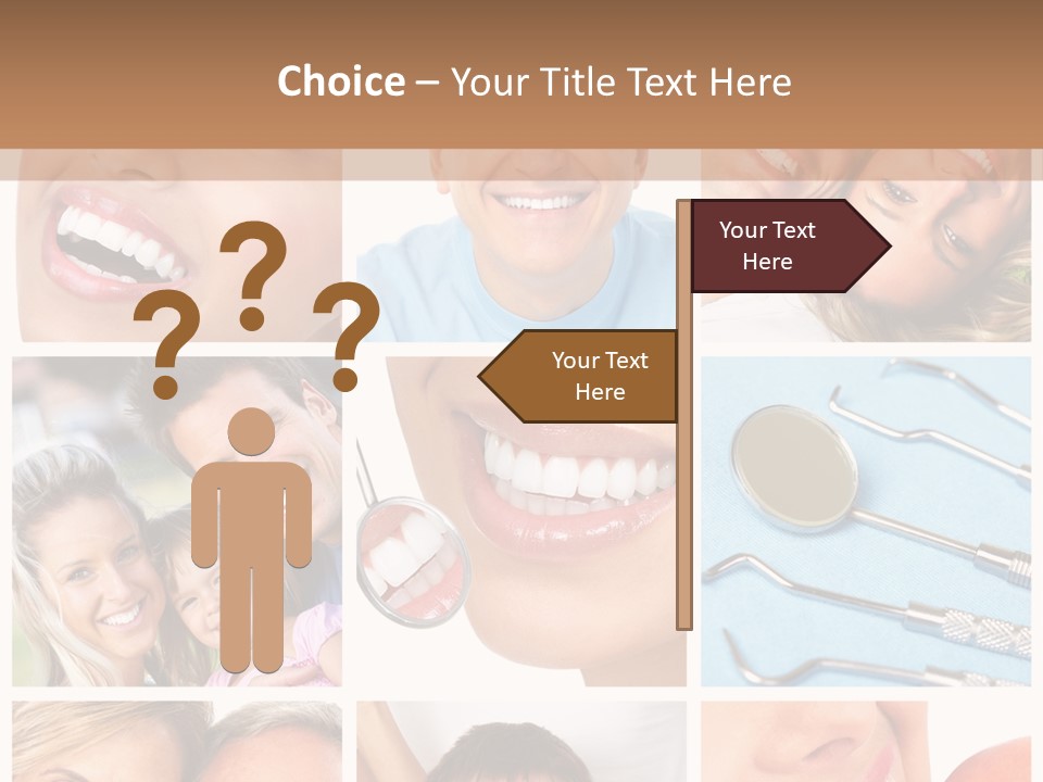 Boy Tooth Elderly PowerPoint Template