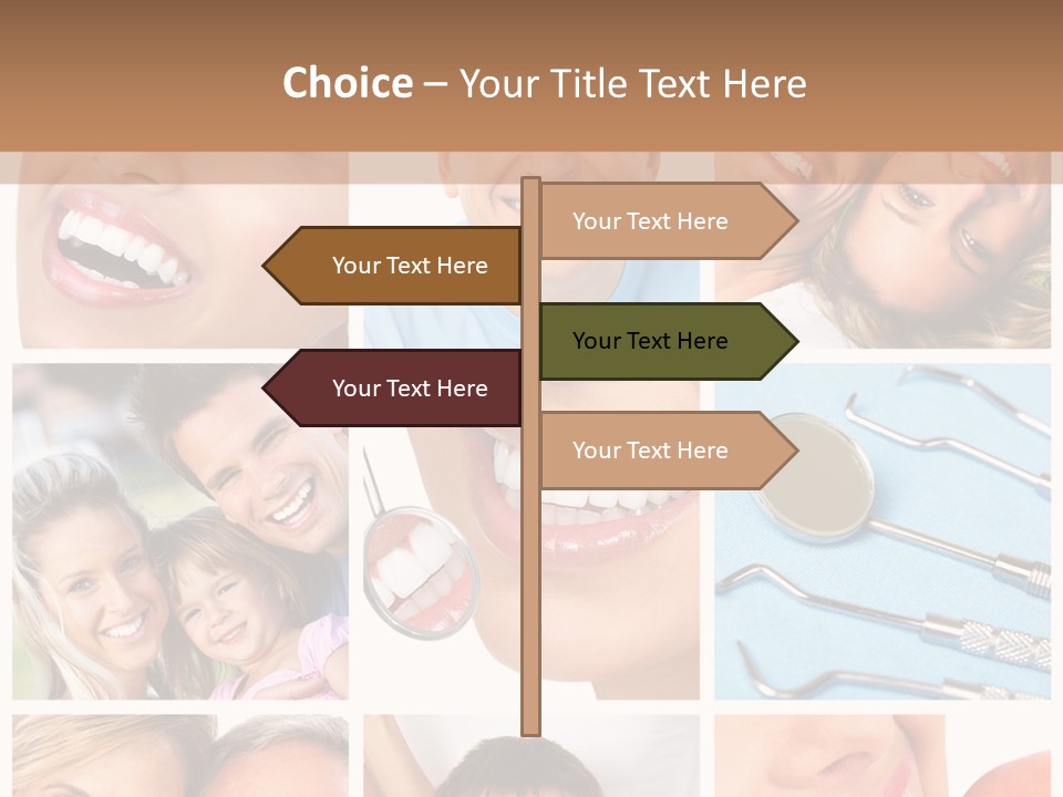 Boy Tooth Elderly PowerPoint Template