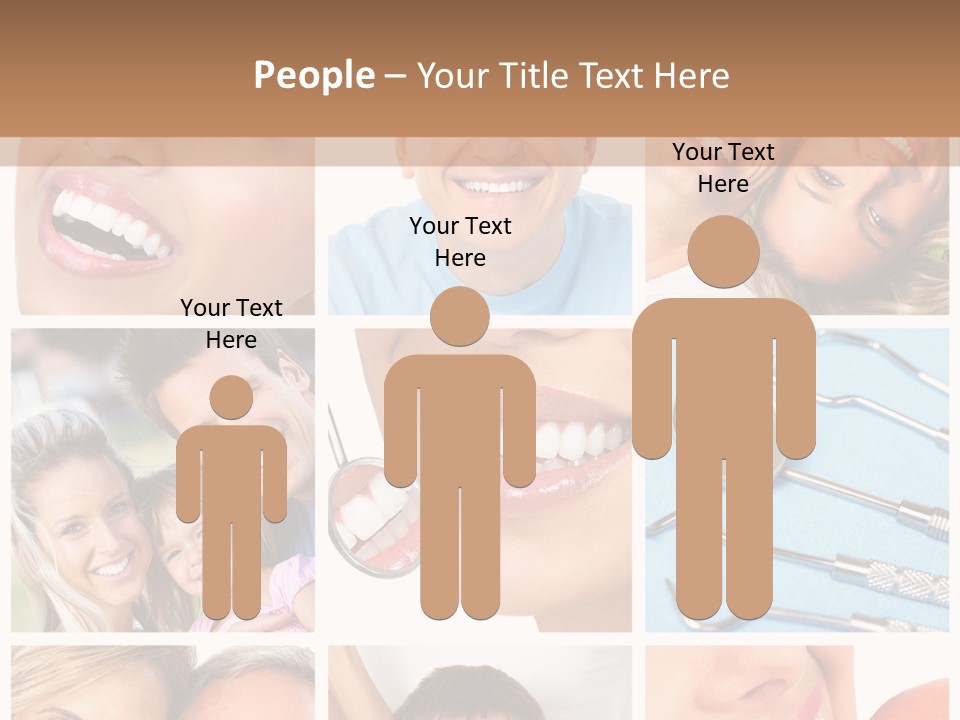 Boy Tooth Elderly PowerPoint Template