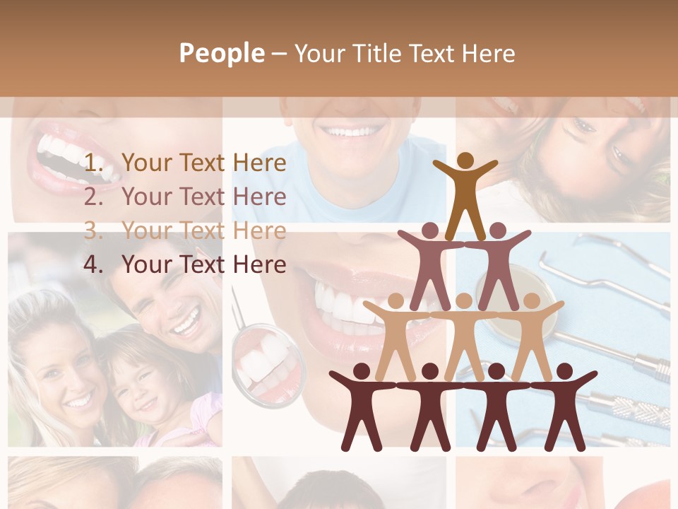 Boy Tooth Elderly PowerPoint Template