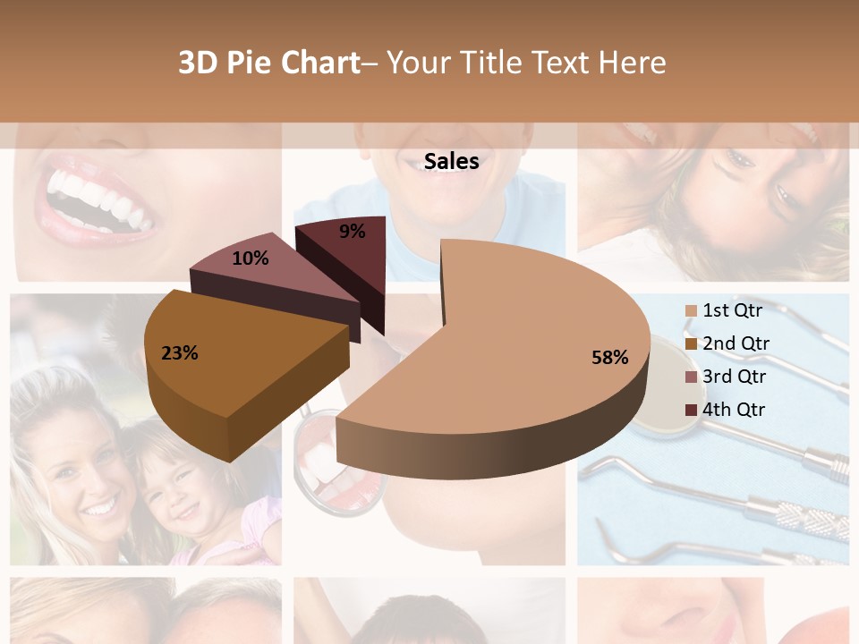 Boy Tooth Elderly PowerPoint Template