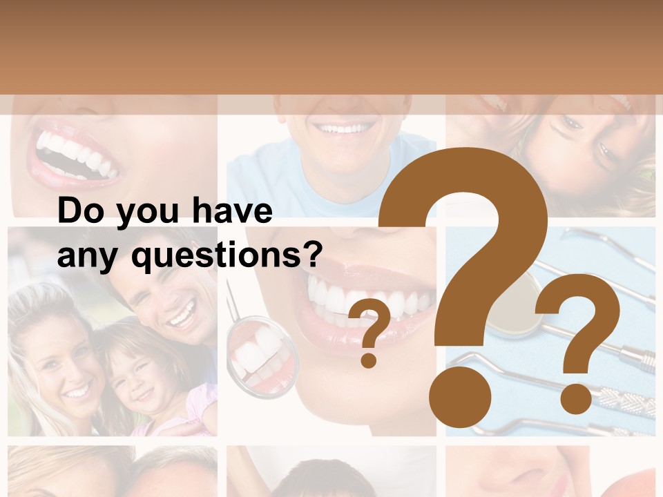 Boy Tooth Elderly PowerPoint Template