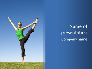 Gymnastics Lifestyle Stretch PowerPoint Template