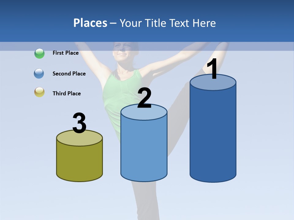 Gymnastics Lifestyle Stretch PowerPoint Template