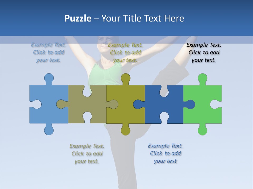 Gymnastics Lifestyle Stretch PowerPoint Template