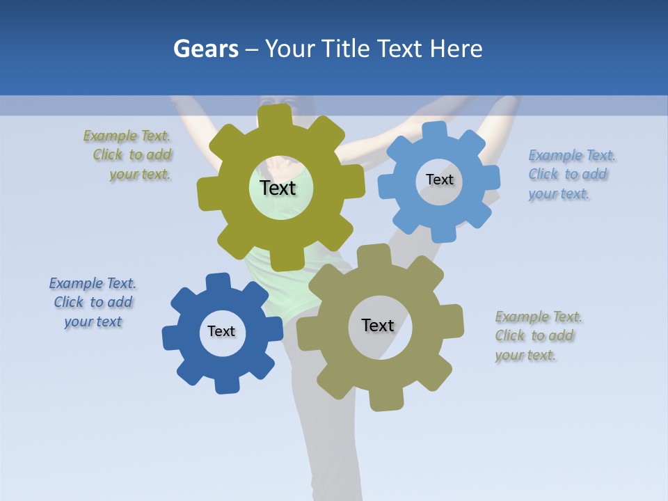 Gymnastics Lifestyle Stretch PowerPoint Template