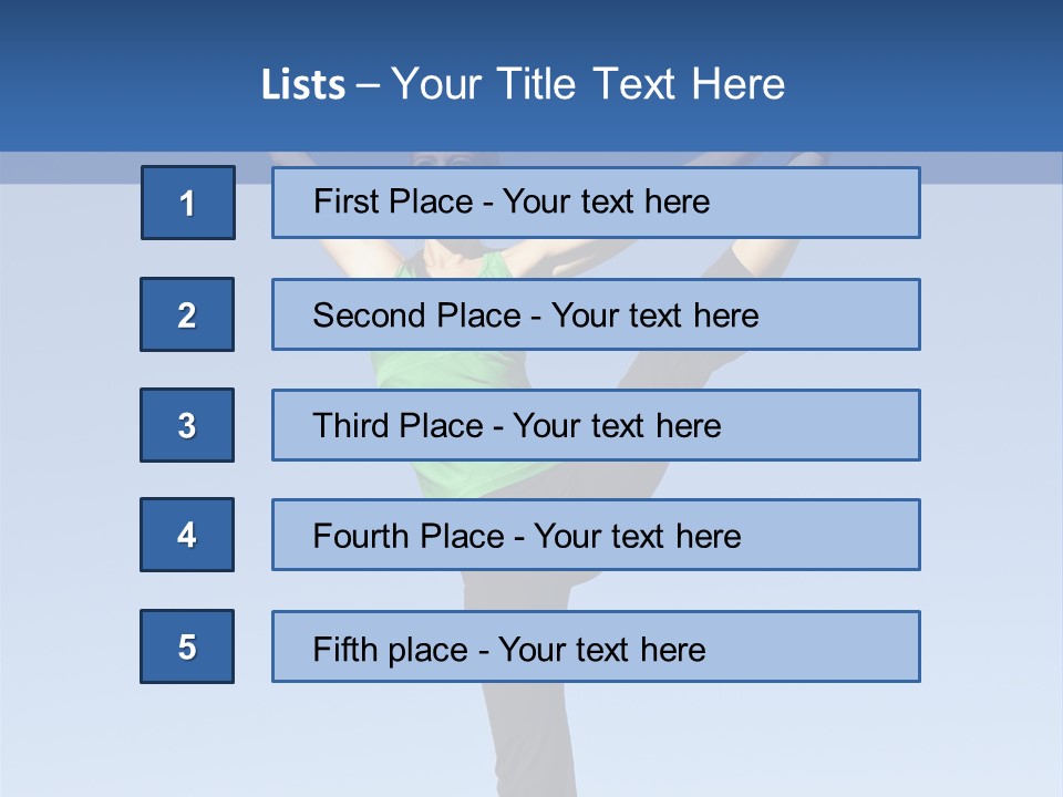 Gymnastics Lifestyle Stretch PowerPoint Template