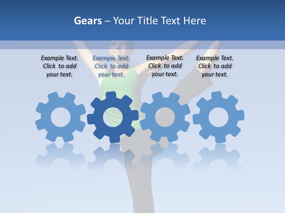 Gymnastics Lifestyle Stretch PowerPoint Template