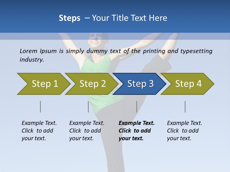 Gymnastics Lifestyle Stretch PowerPoint Template