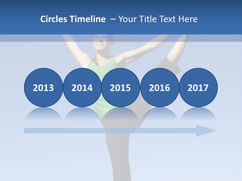 Gymnastics Lifestyle Stretch PowerPoint Template