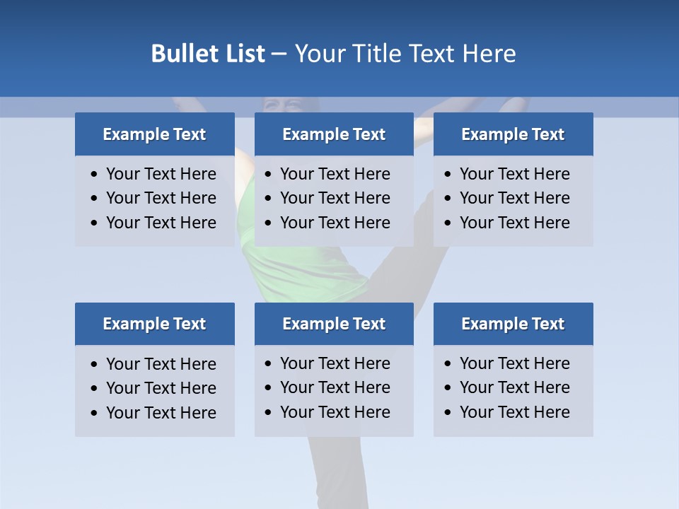 Gymnastics Lifestyle Stretch PowerPoint Template