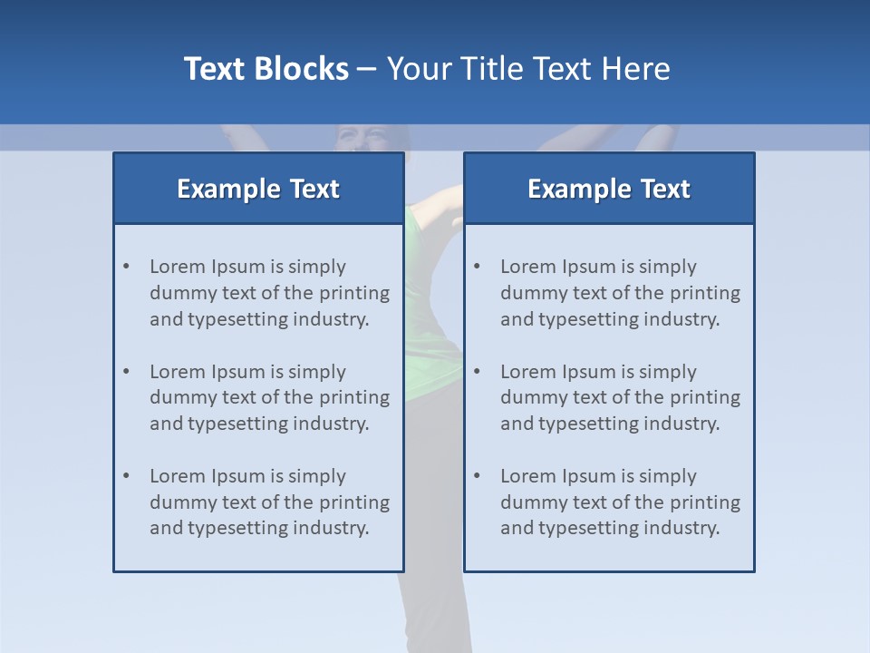 Gymnastics Lifestyle Stretch PowerPoint Template