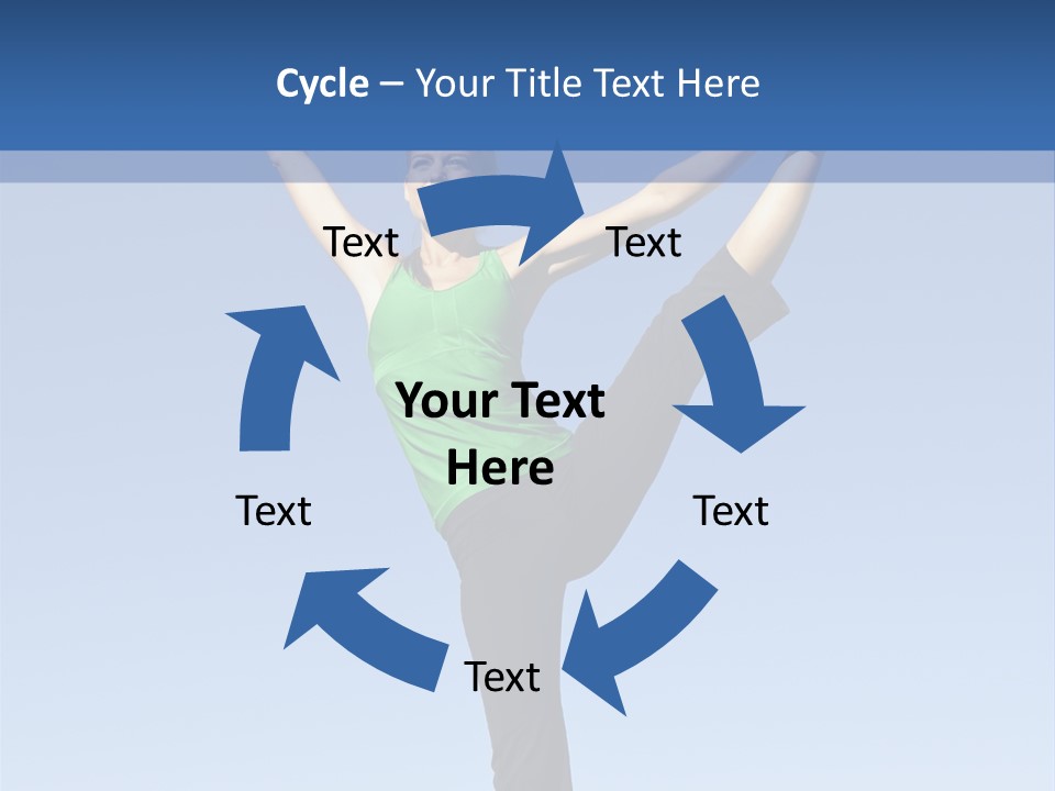 Gymnastics Lifestyle Stretch PowerPoint Template