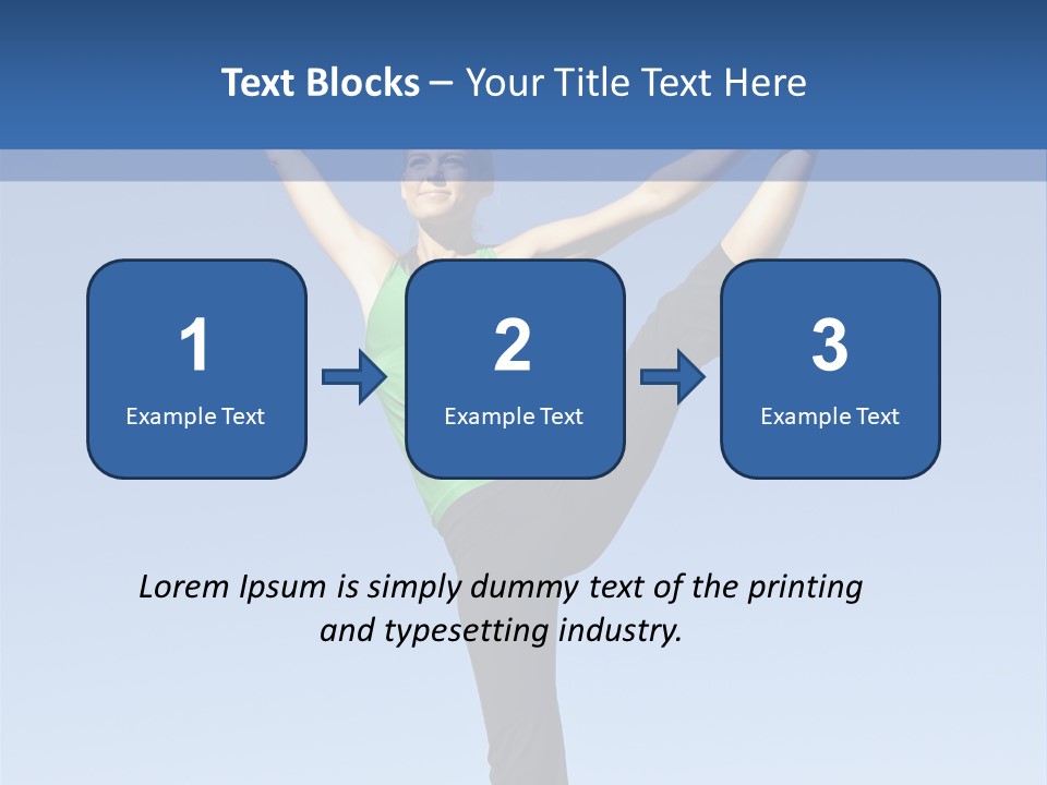Gymnastics Lifestyle Stretch PowerPoint Template