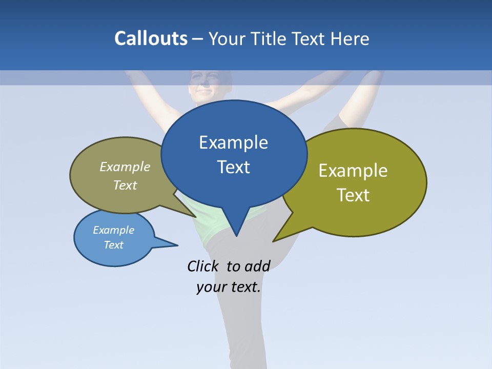 Gymnastics Lifestyle Stretch PowerPoint Template