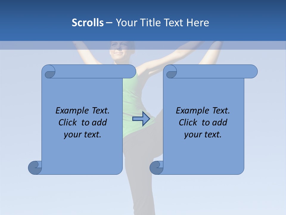 Gymnastics Lifestyle Stretch PowerPoint Template