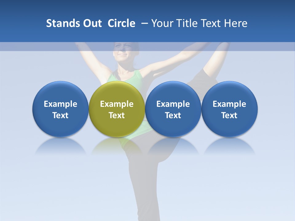 Gymnastics Lifestyle Stretch PowerPoint Template