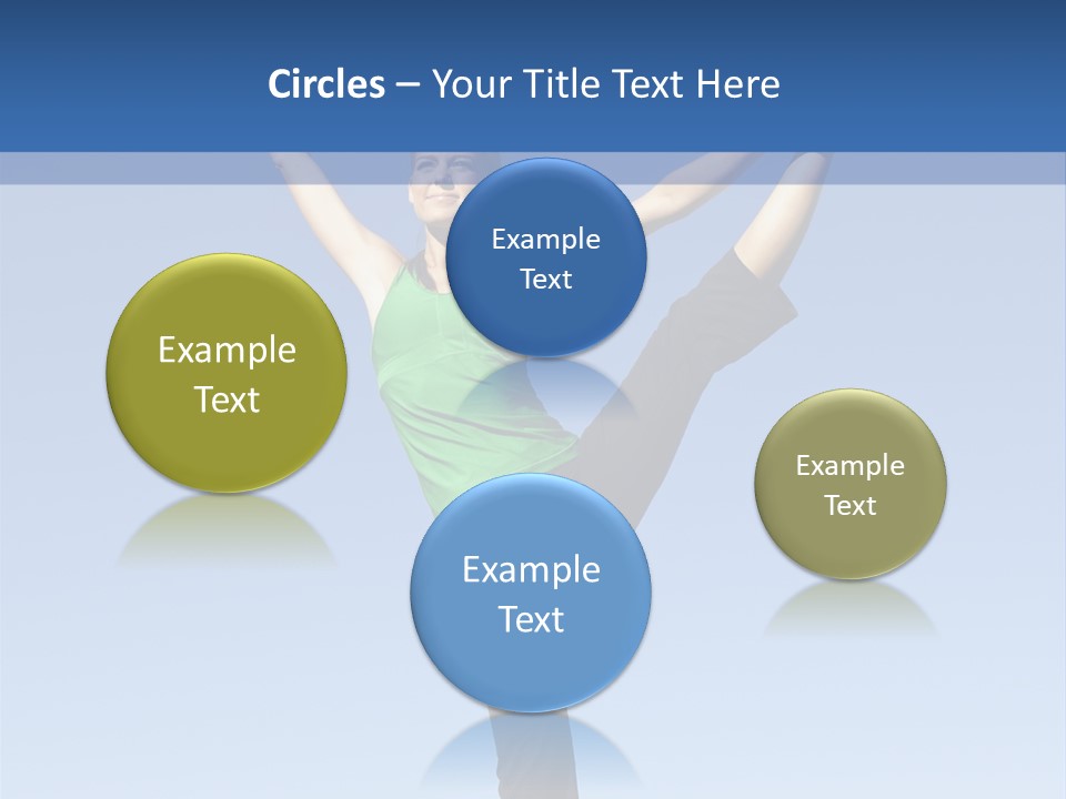 Gymnastics Lifestyle Stretch PowerPoint Template