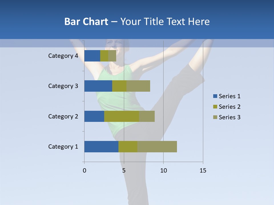 Gymnastics Lifestyle Stretch PowerPoint Template