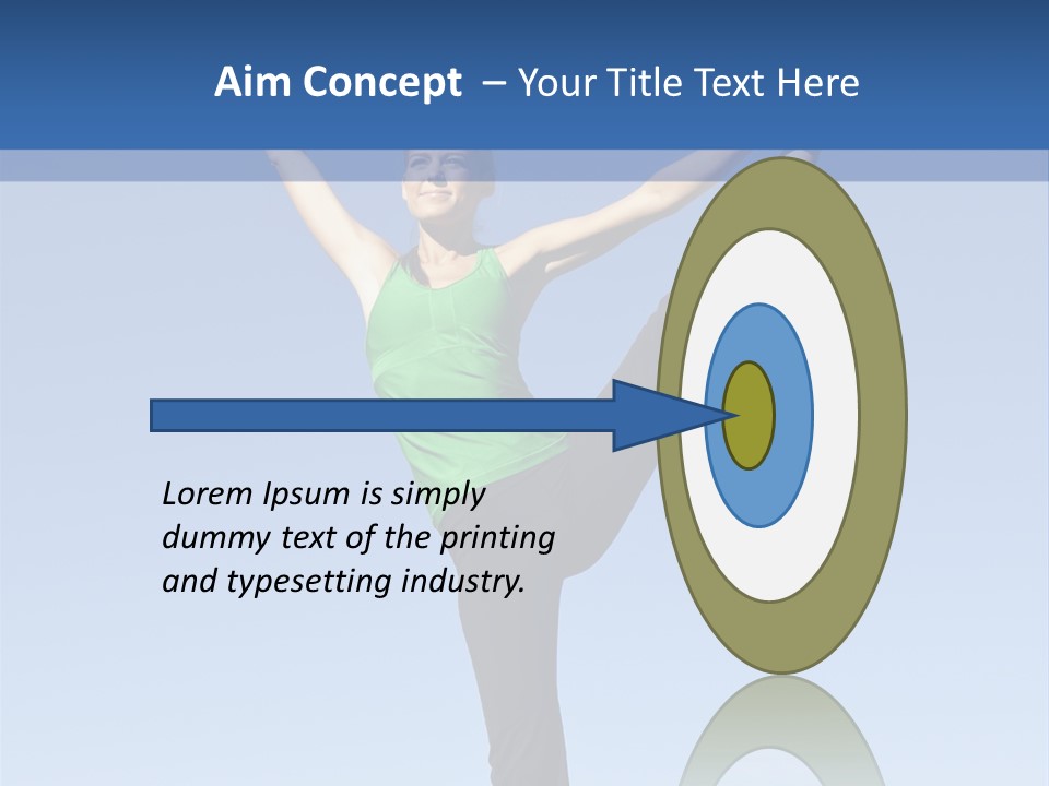 Gymnastics Lifestyle Stretch PowerPoint Template