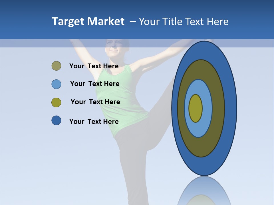 Gymnastics Lifestyle Stretch PowerPoint Template